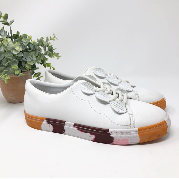 Zara Woman White Sneaker With Colorful Sole - Picture 10 of 11